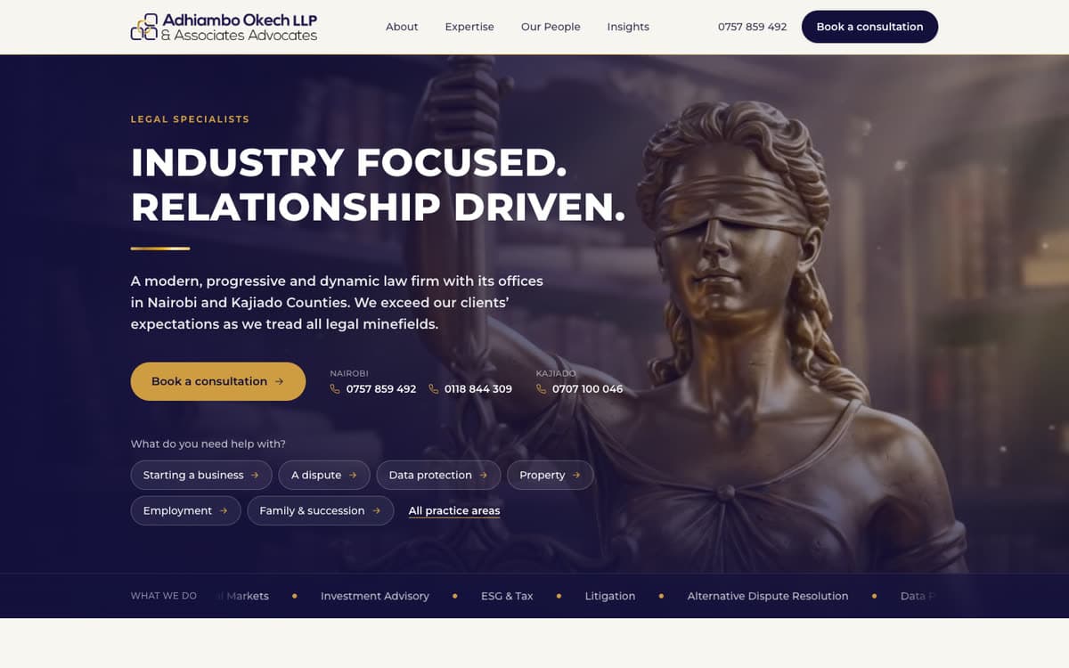 Adhiambo Okech LLP — Legal · Law firm