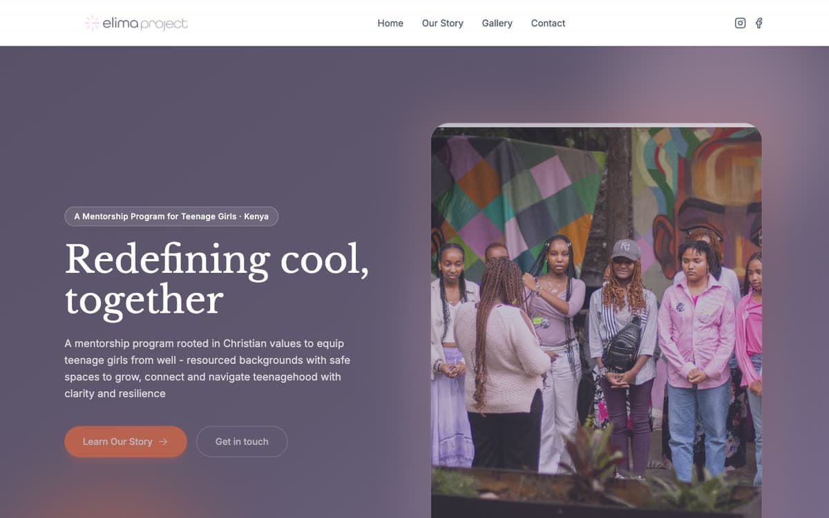 The Elima Project — Non-profit · Mentorship